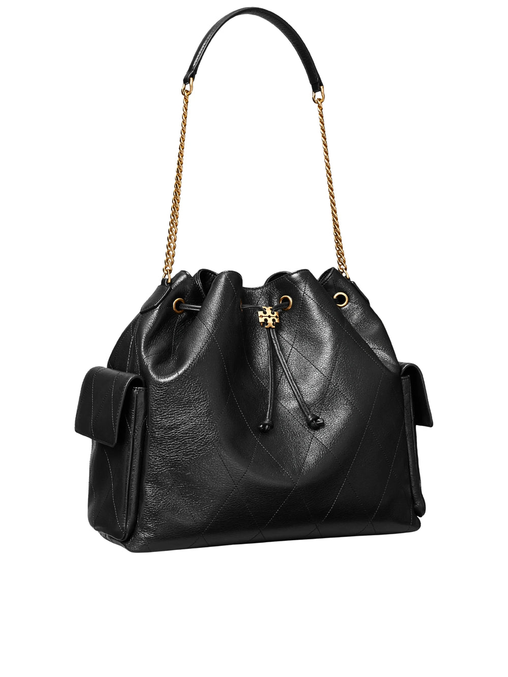 gambar-samping-Tory-Burch-Large-Charlie-Quilted-Drawstring-Shoulder-Bag-Black