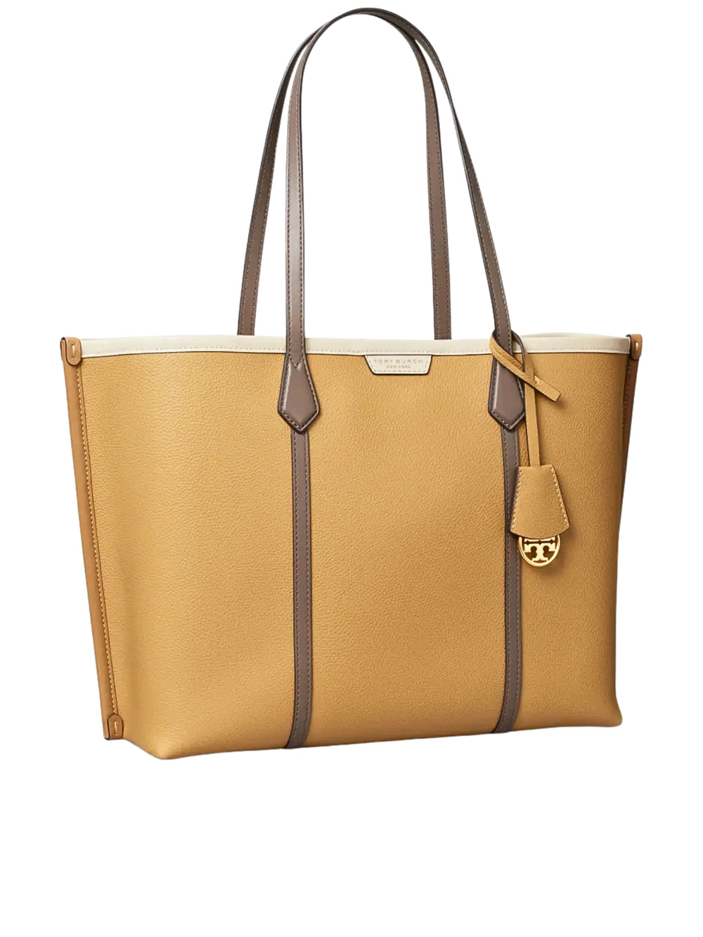 gambar-samping-Tory-Burch-Perry-Colorblock-Triple-Compartment-Tote-Bag-Ginger-Shortbread-Multi