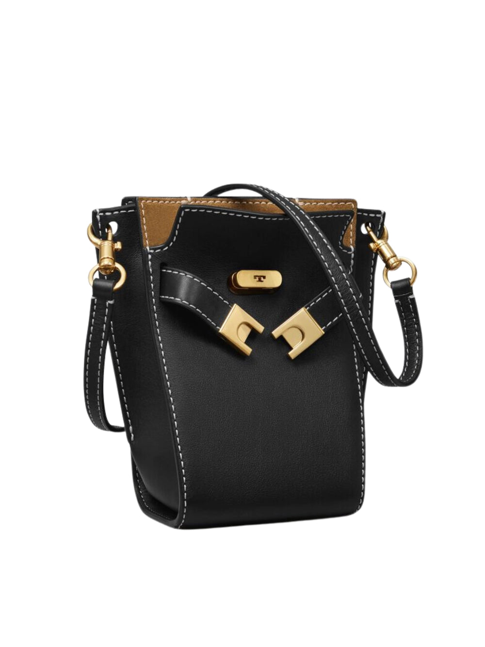 gambar-samping-Tory-Burch-Petite-Lee-Radziwill-Double-Bucket-Bag-Black