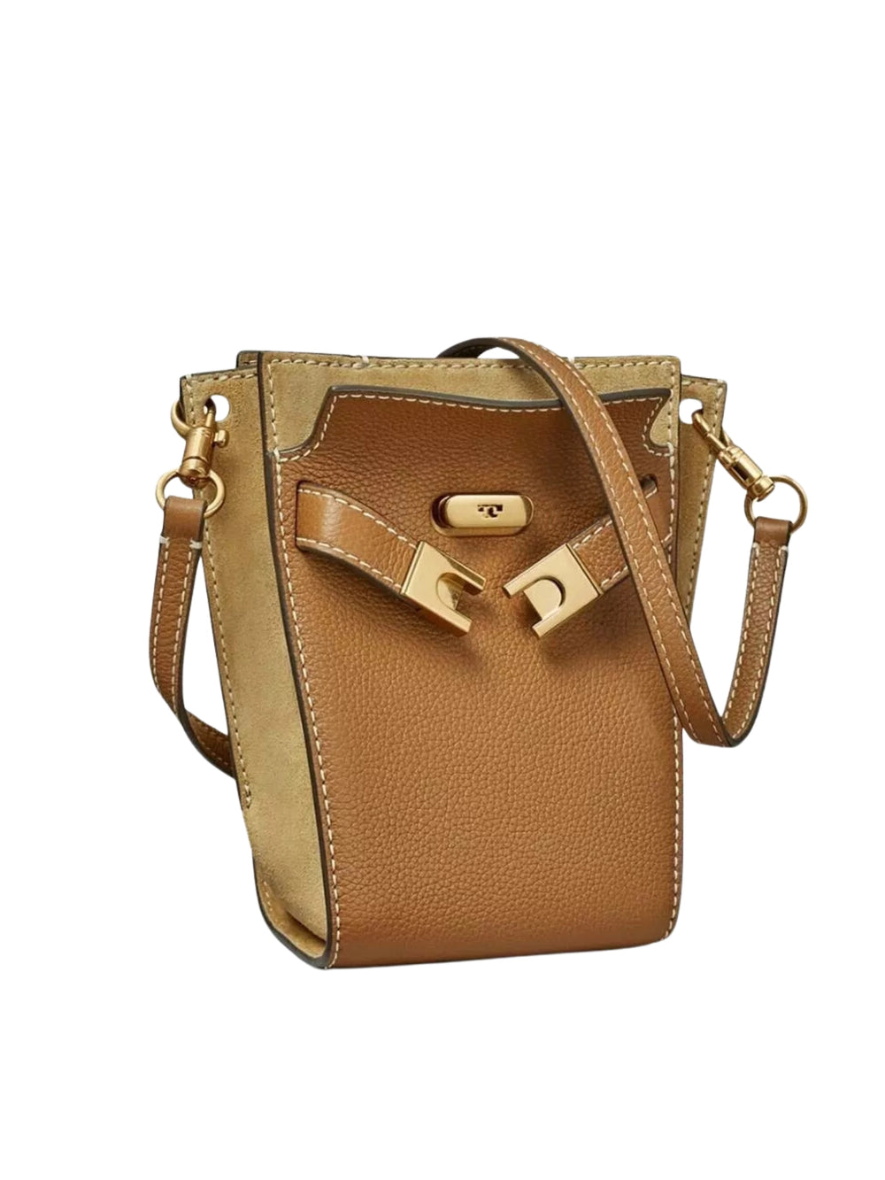 gambar-samping-Tory-Burch-Petite-Lee-Radziwill-Pebbled-Double-Bucket-Bag-Tiger