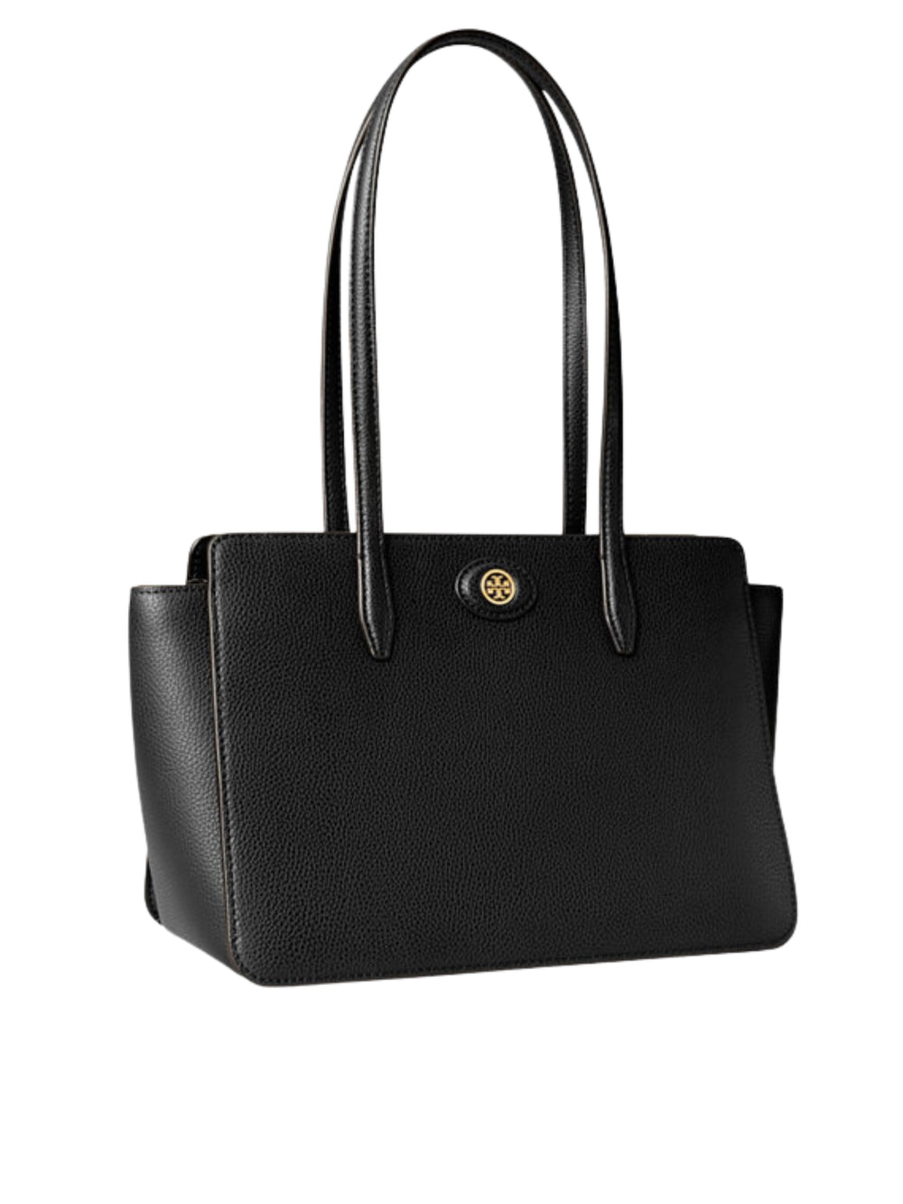 gambar-samping-Tory-Burch-Small-Robinson-Pebbled-Tote-Black