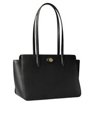 gambar-samping-Tory-Burch-Small-Robinson-Pebbled-Tote-Black