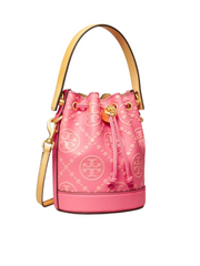 gambar-samping-Tory-Burch-T-Monogram-Contrast-Embossed-Mini-Bucket-Rose-Pink-Multi