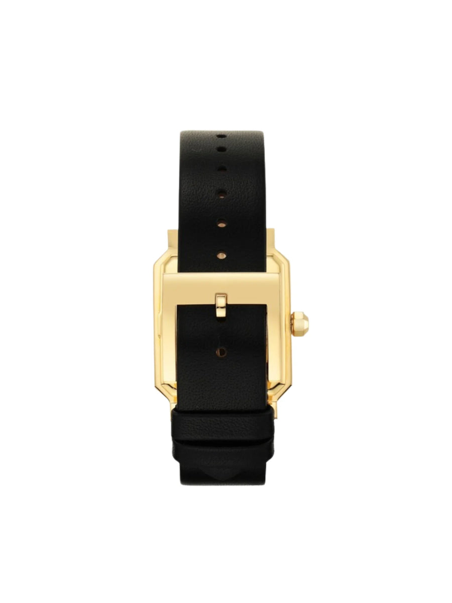 美しい時計★TORY BURCH Classic-T Black Leather Strap Watch Tory Burch TBW1205 Collins Leather Strap Bracelet Watches