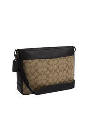 gambar_belakang-Coach_District_Crossbody_In_Signature_Canvas_Khaki_Black