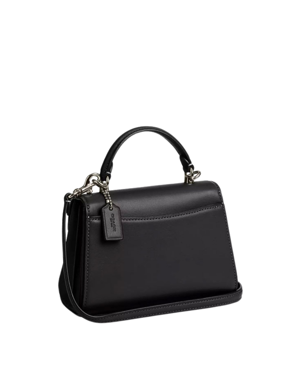 gambar_belakang_Coach_Eliza_Mini_Top_Handle_Bag_Black