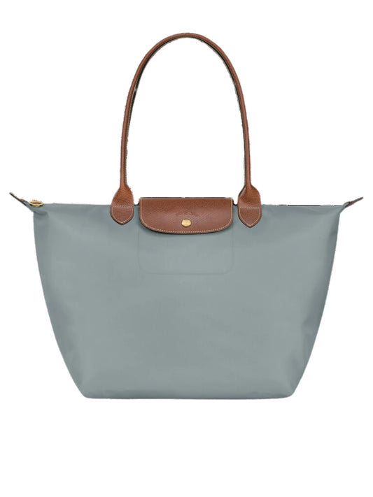 gambar_depan_Longchamp_Le_Pliage_Original_Medium_Shoulder_Bag_Steel