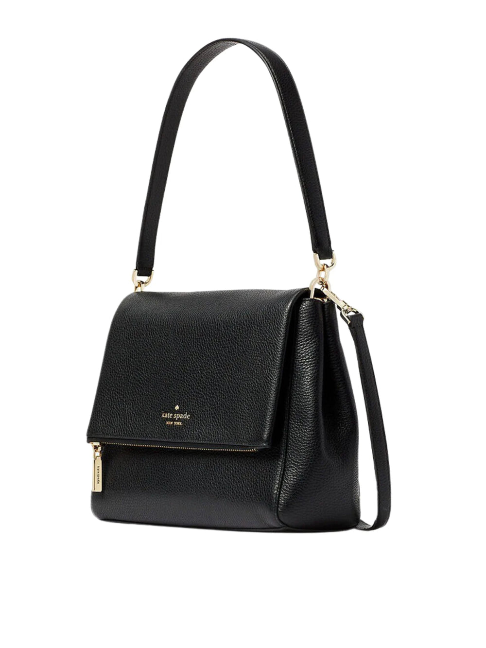 gambar_samping_Kate_Spade_Leila_Medium_Flap_Shoulder_Bag_Black