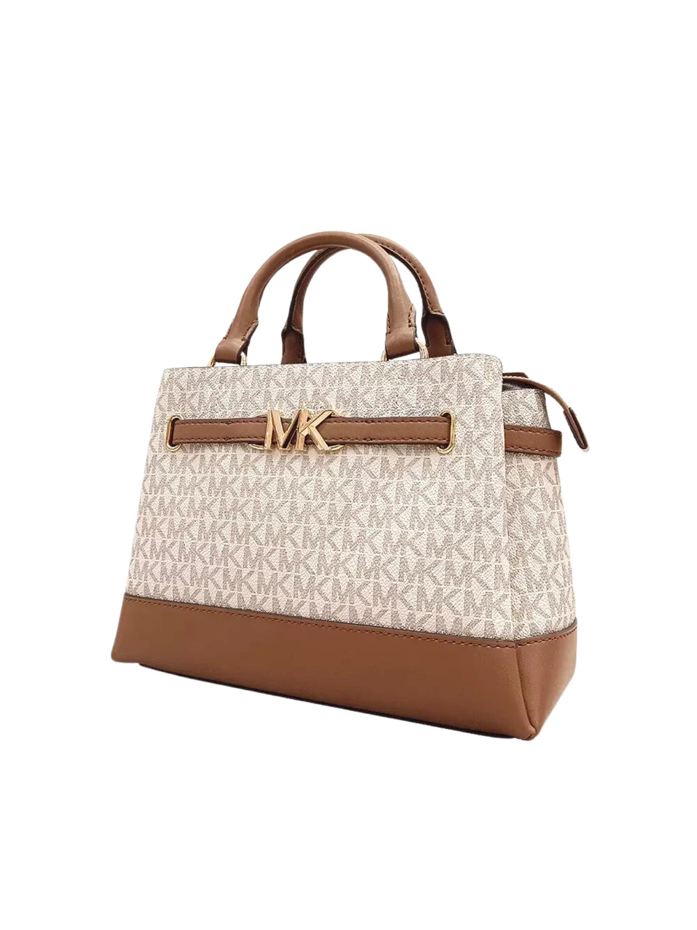 gambar_samping_Michael_Kors_Reed_Small_Belted_Logo_Satchel_Bag_Vanilla