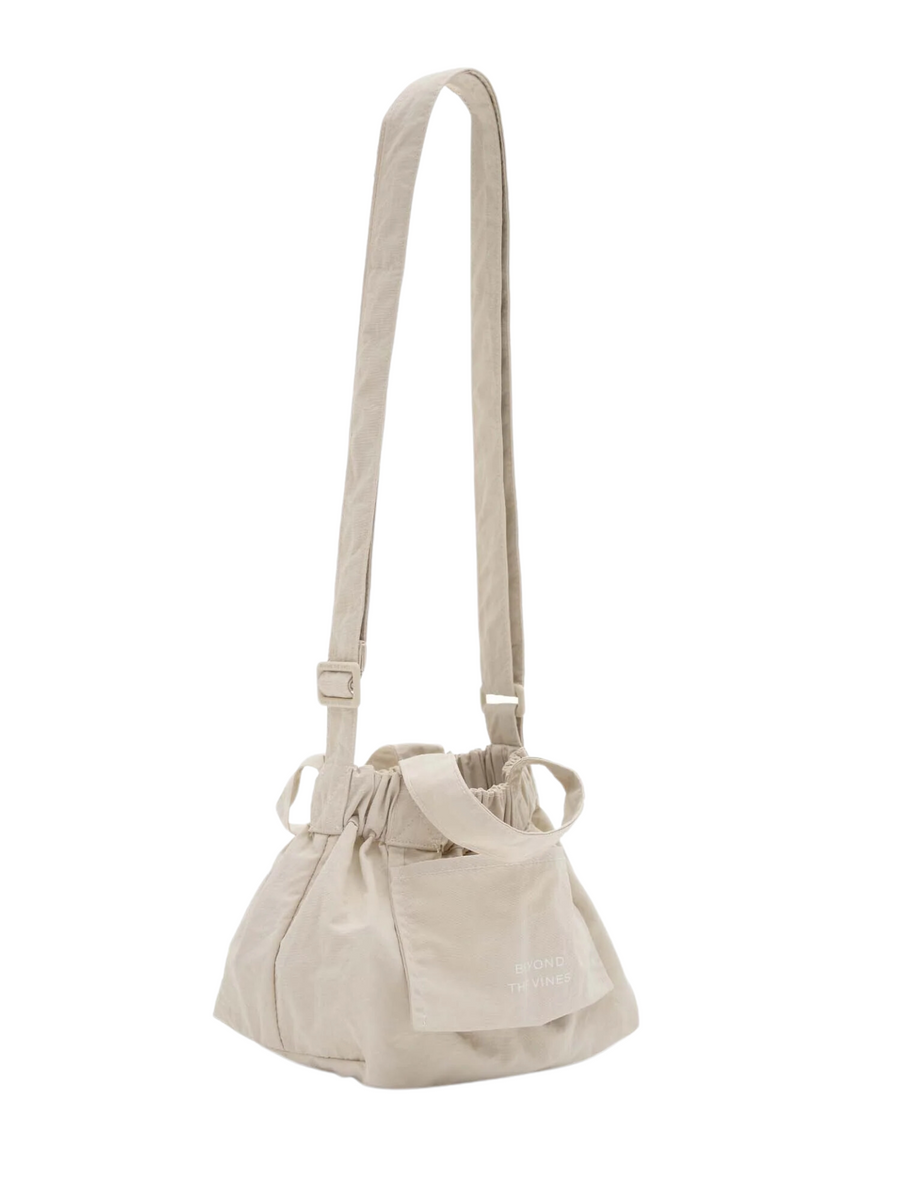 Beyond The Vines Micro Dumpling Crossbody Bag Cream – Balilene