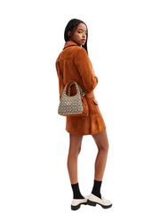 on-2-model-Coach-Lana-Shoulder-Bag-23-In-Signature-Jacquard-Burnished-Amber