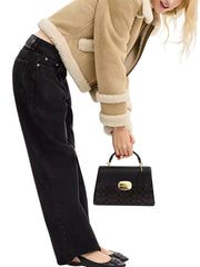 on-model-1-Coach-Eliza-Top-Handle-Bag-In-Signature-Canvas-Walnut-Black