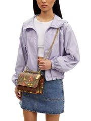 on-model-1-Coach-Klare-Crossbody-Bag-In-Signature-Canvas-With-Floral-Print-Khaki-Multi