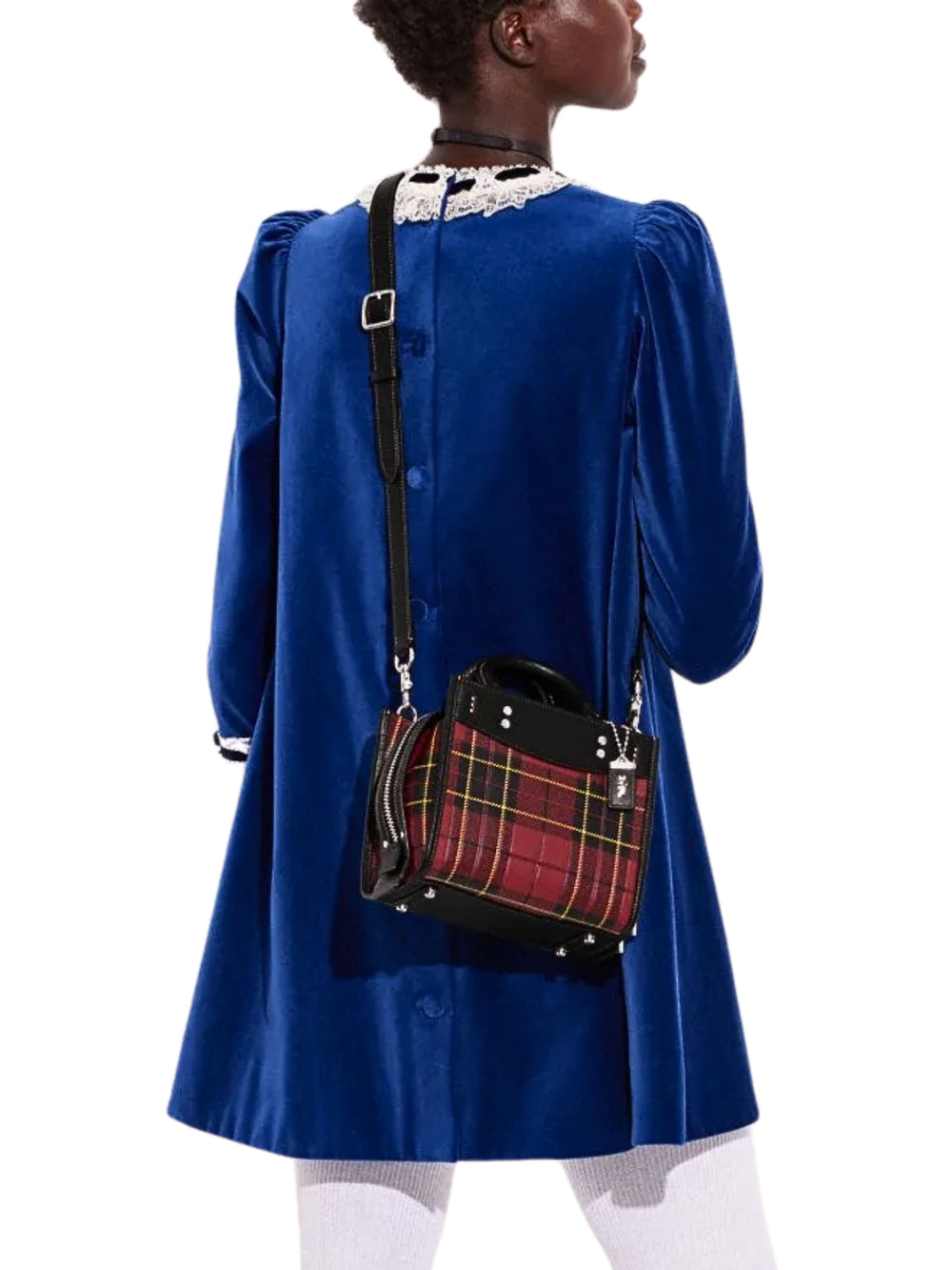 on-model-1-Coach-Rogue-20-With-Plaid-Print-Red-Multi