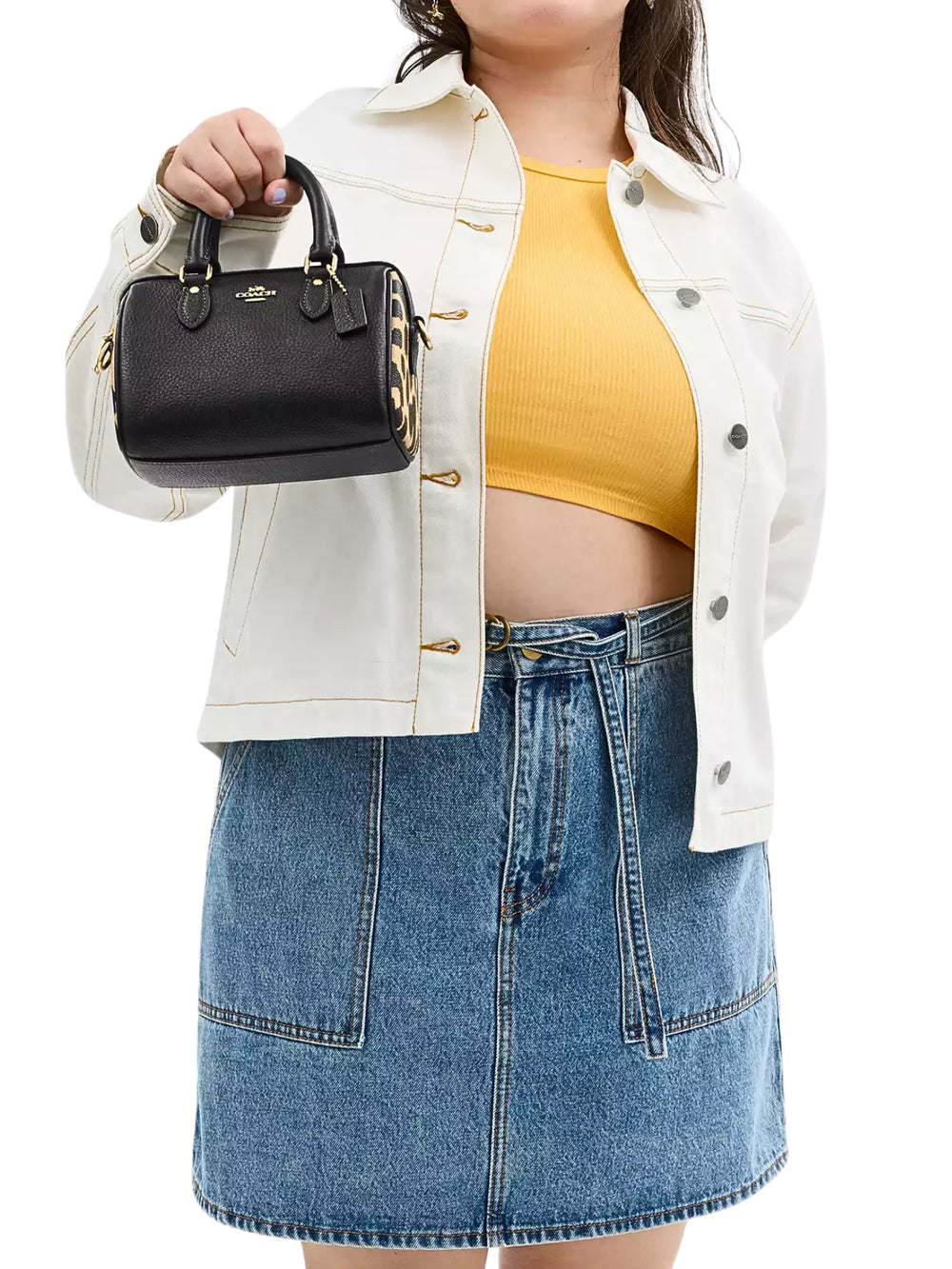 on-model-1-Coach-Rowan-Mini-Crossbody-Bag-With-Leopard-Print-Leopard-Multi
