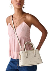 on-model-1-Kate-Spade-Thompson-Street-Floral-Small-Satchel-Bag-Cashew-Milk
