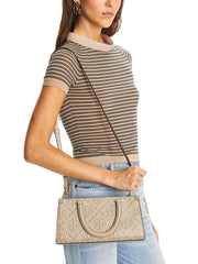 on-model-1-Tory-Burch-T-Monogram-Embossed-Small-Rectangular-Tote-Bag-Fresh-Clay