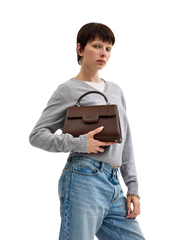 on-model-2-Coach-Eliza-Top-Handle-Bag-Maple