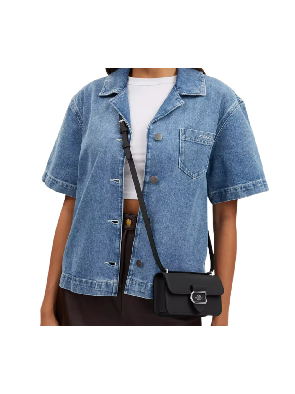 on-model-2-Coach-Morgan-Small-Crossbody-Black