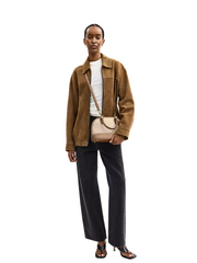 on-model-2-Coach-Sabrina-Satchel-Bag-In-Colorblock-Ivory-Taupe