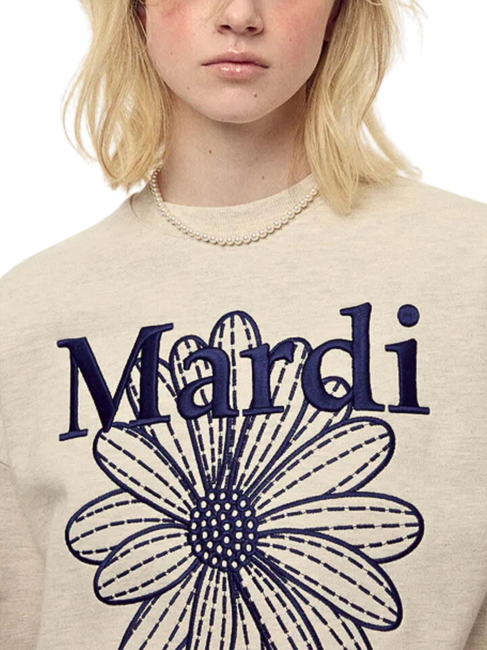 on-model-2-Mardi-Mercredi-Sweatshirt-Flowermardi-Needlework-Oatmeal-Navy