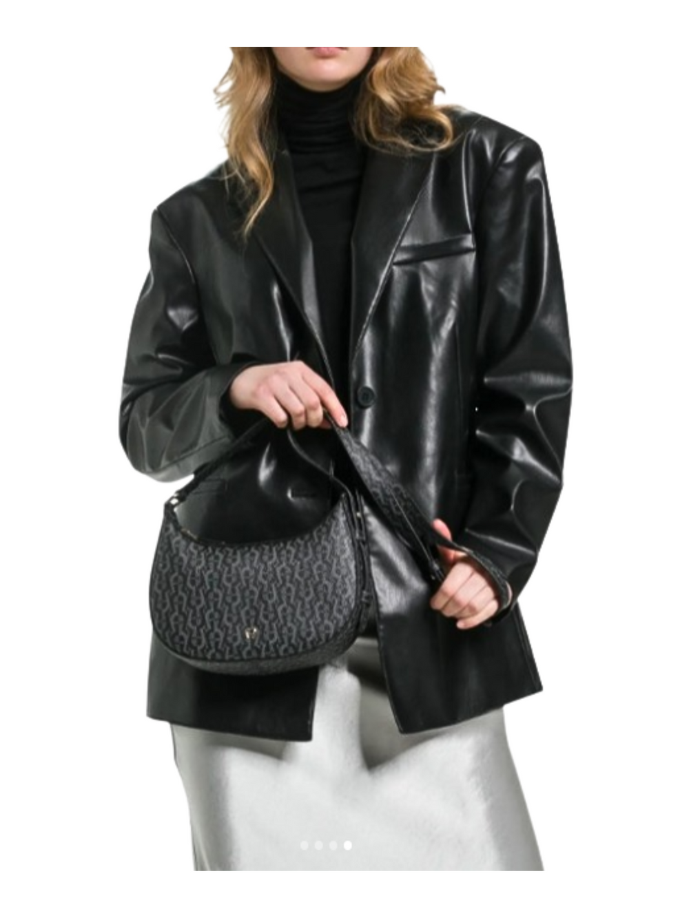 on-model-Aigner-Leah-Icon-Shoulder-Bag-XS-Black