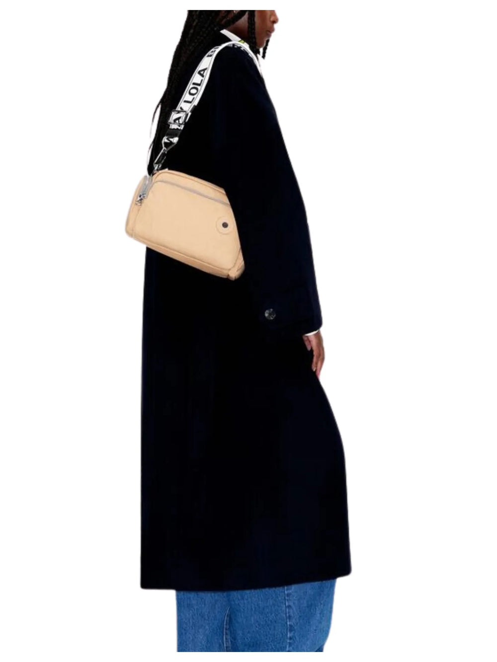 on-model-B-Y-L-Medium-Crossbody-Bag-Tan