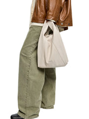 on-model-BYL-Medium-Ivory-Leather-Paper-Bag