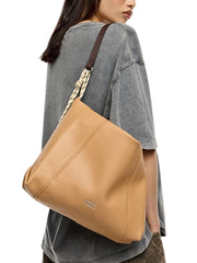 on-model-BYL-Medium-Sahara-Leather-Paper-Bag