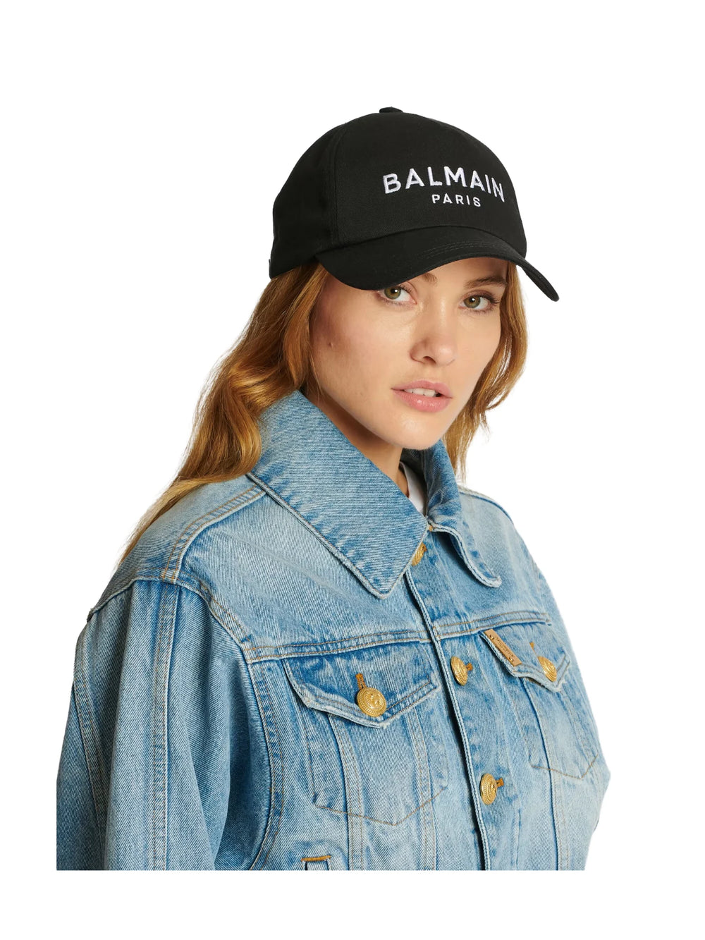 on-model-Balmain-Paris-Cap-Black-with-Embroidered-LogoWEBP
