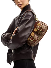on-model-Coach-Ashton-Bag-With-Signature-Canvas-Tan-Vintage-Brown