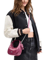 on-model-Coach-Carmen-Mini-Crossbody-Bag-Crinkled-Pink
