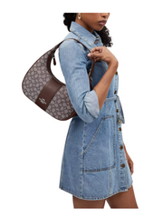 on-model-Coach-Carmen-Shoulder-Bag-In-Signature-Jacquard-Oak-Maple