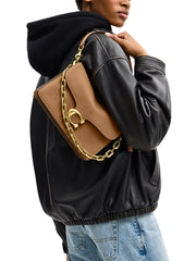 on-model-Coach-Chain-Tabby-Shoulder-Bag-Honey-Brown