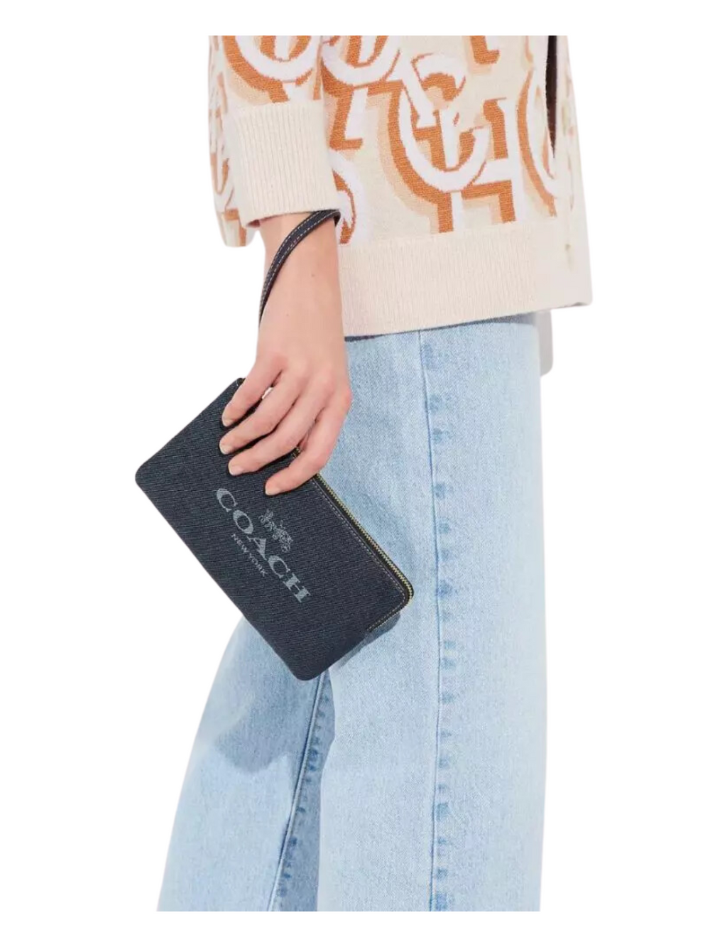 on-model-Coach-Large-Corner-Zip-Denim