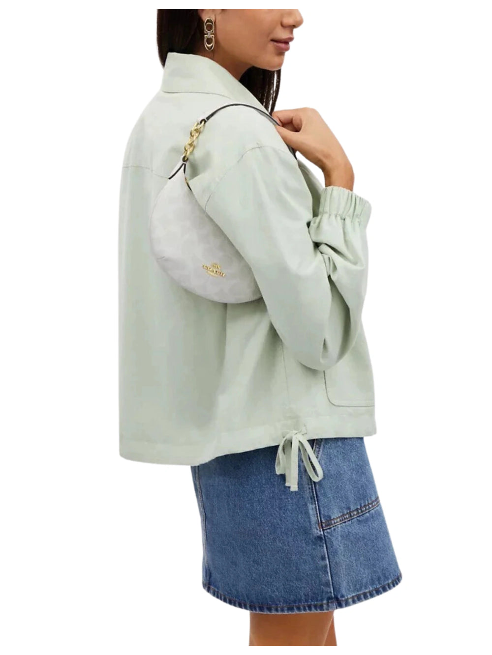 on-model-Coach-Payton-Mini-Hobo-Bag-In-Signature-Canvas-Chalk-Glacier-White