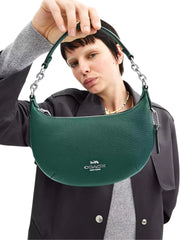 on-model-Coach-Payton-Mini-Pebbled-Leather-Emerald-Green