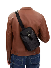 on-model-Coach-Racer-Pack-Bag-In-Signature-Charcoal-Black