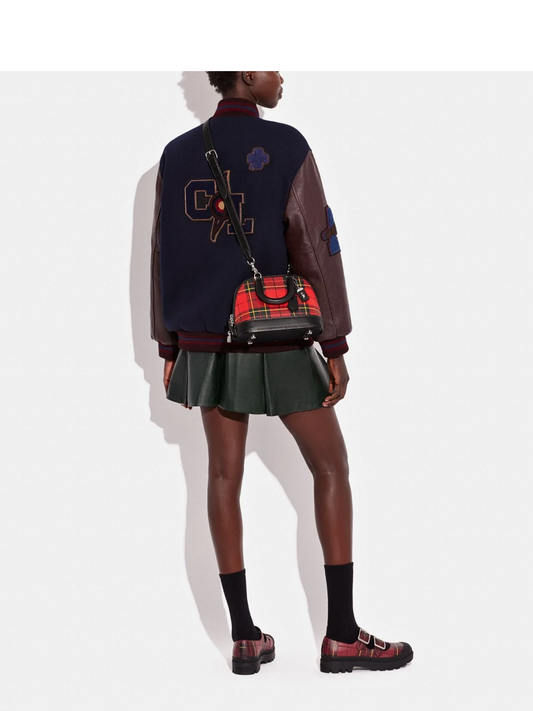 on-model-Coach-Revel-Bag-24-With-Plaid-Print-Sport-Red-Multi