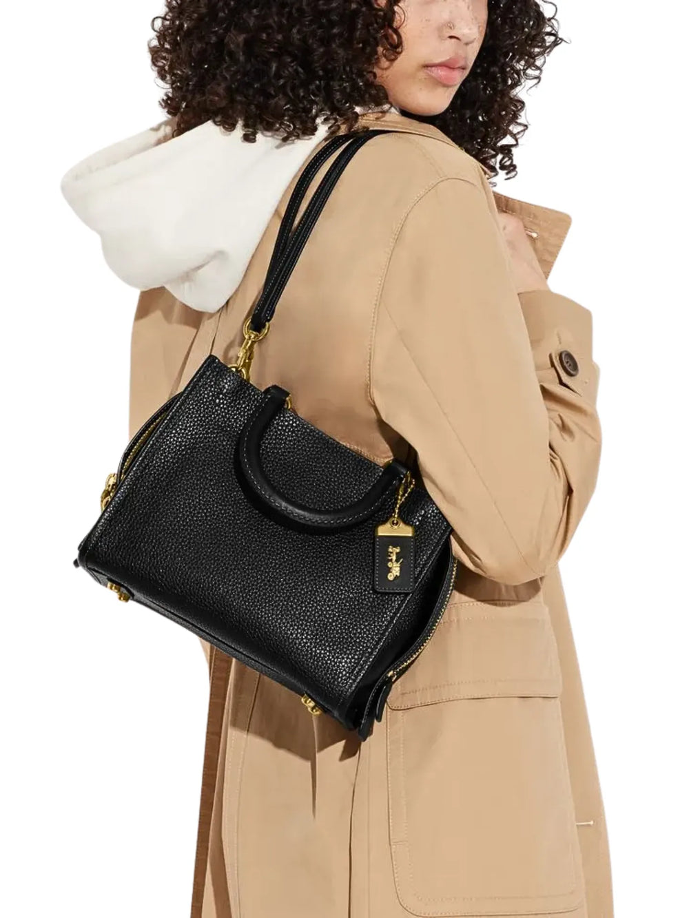 on-model-Coach-Rogue-Bag-25-In-Pebble-Leather-Black