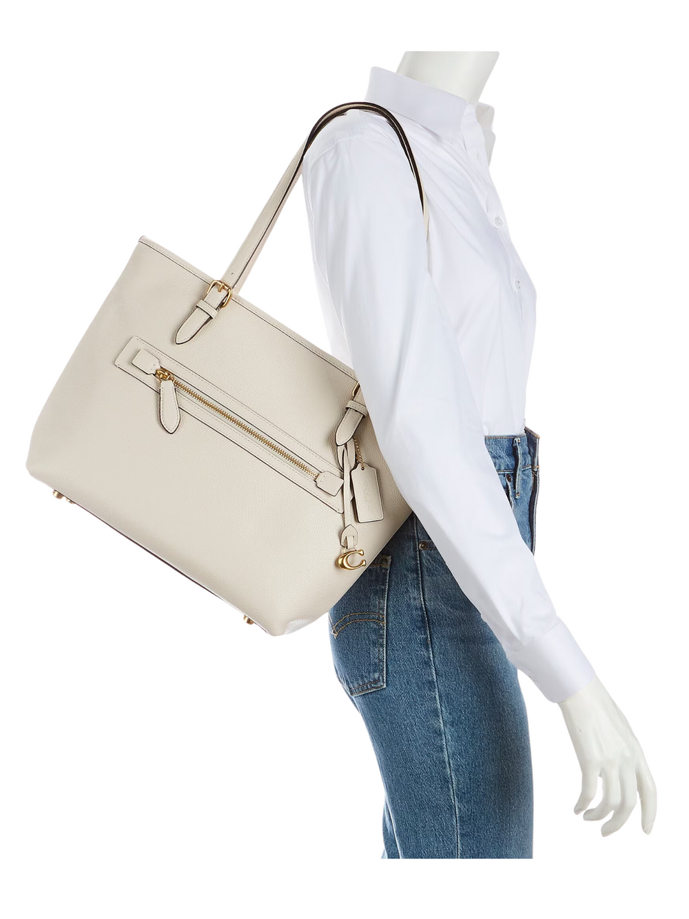 on-model-Coach-Taylor-Leather-Tote-Chalk