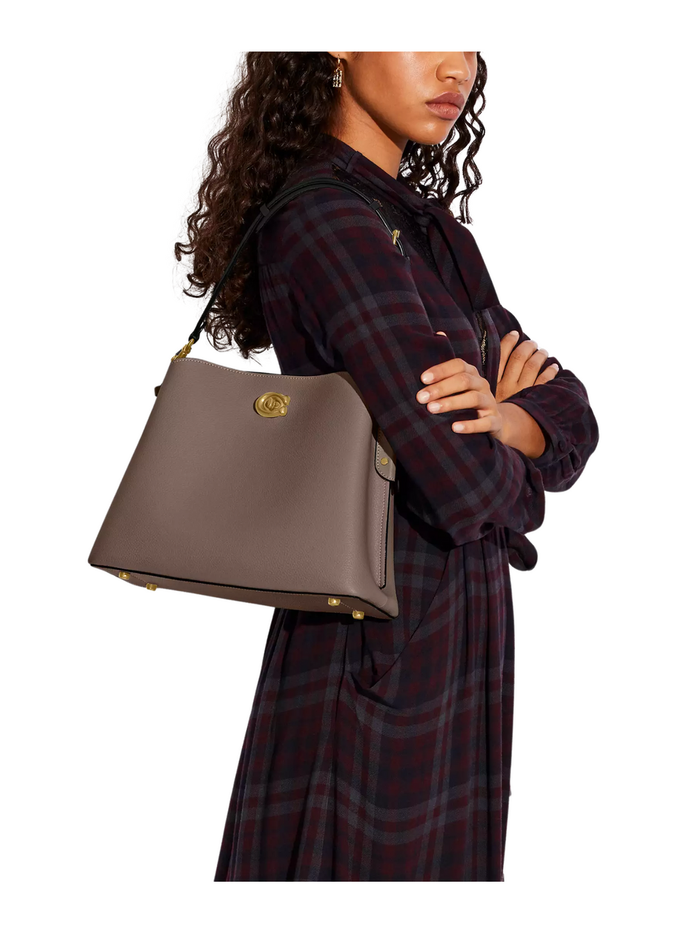 on-model-Coach-Willow-Shoulder-Bag-In-Colorblock-Dark-Stone