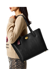 on-model-Coach-Willow-Tote-Bag-Black