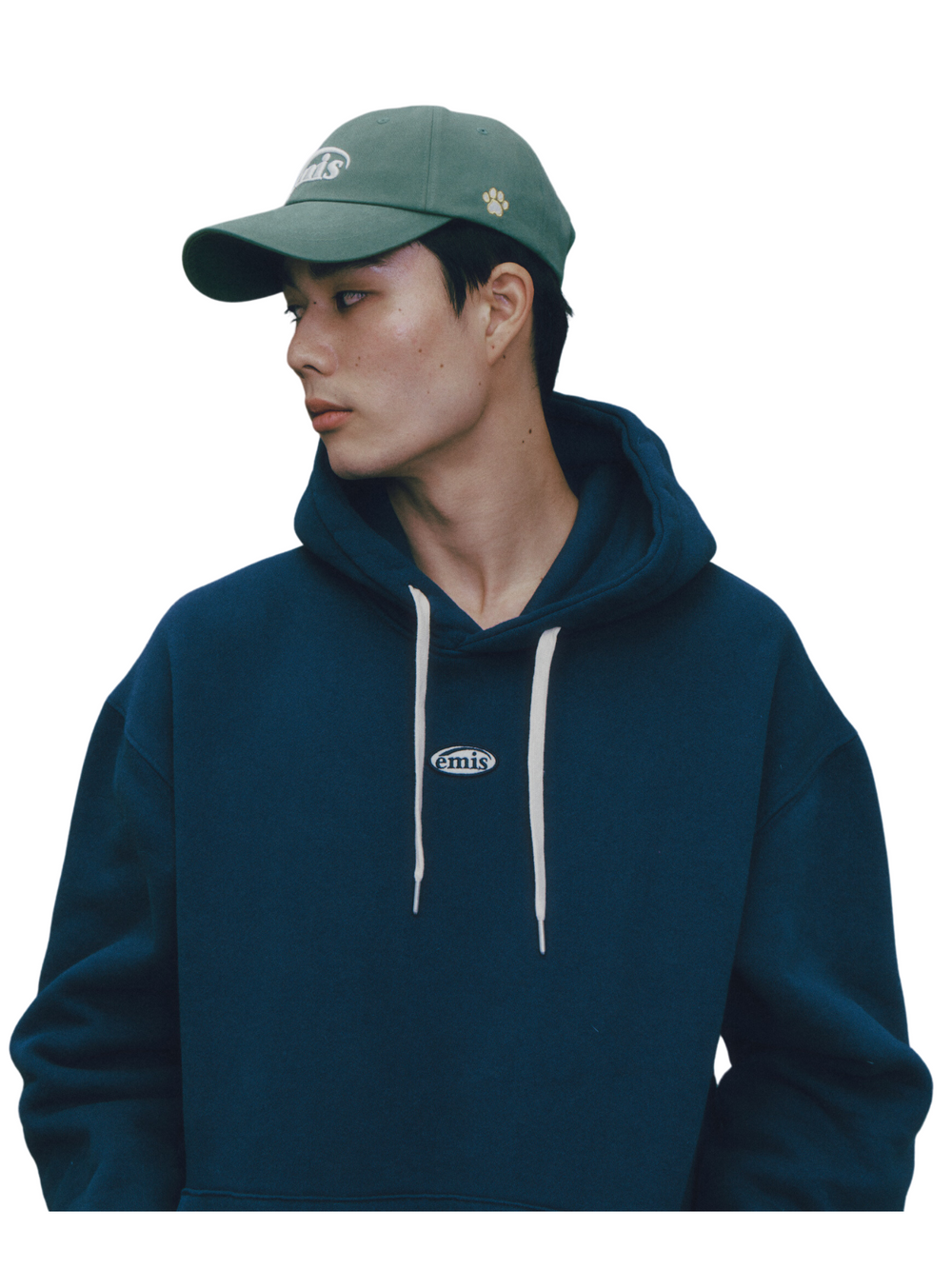 on-model-Emis-Foot-Print-Ball-Cap-Green