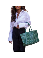 on-model-Goyard-Saint-Louis-PM-Tote-Bag-Green