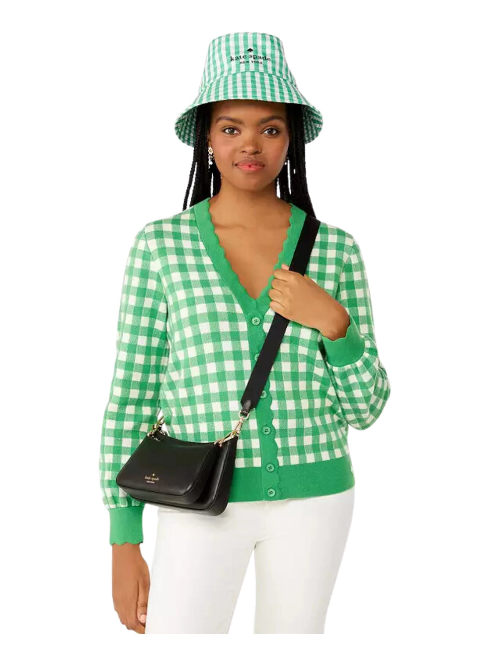 on-model-Kate-Spade-Duet-Crossbody-Bag-In-Saffiano-Leather-Black