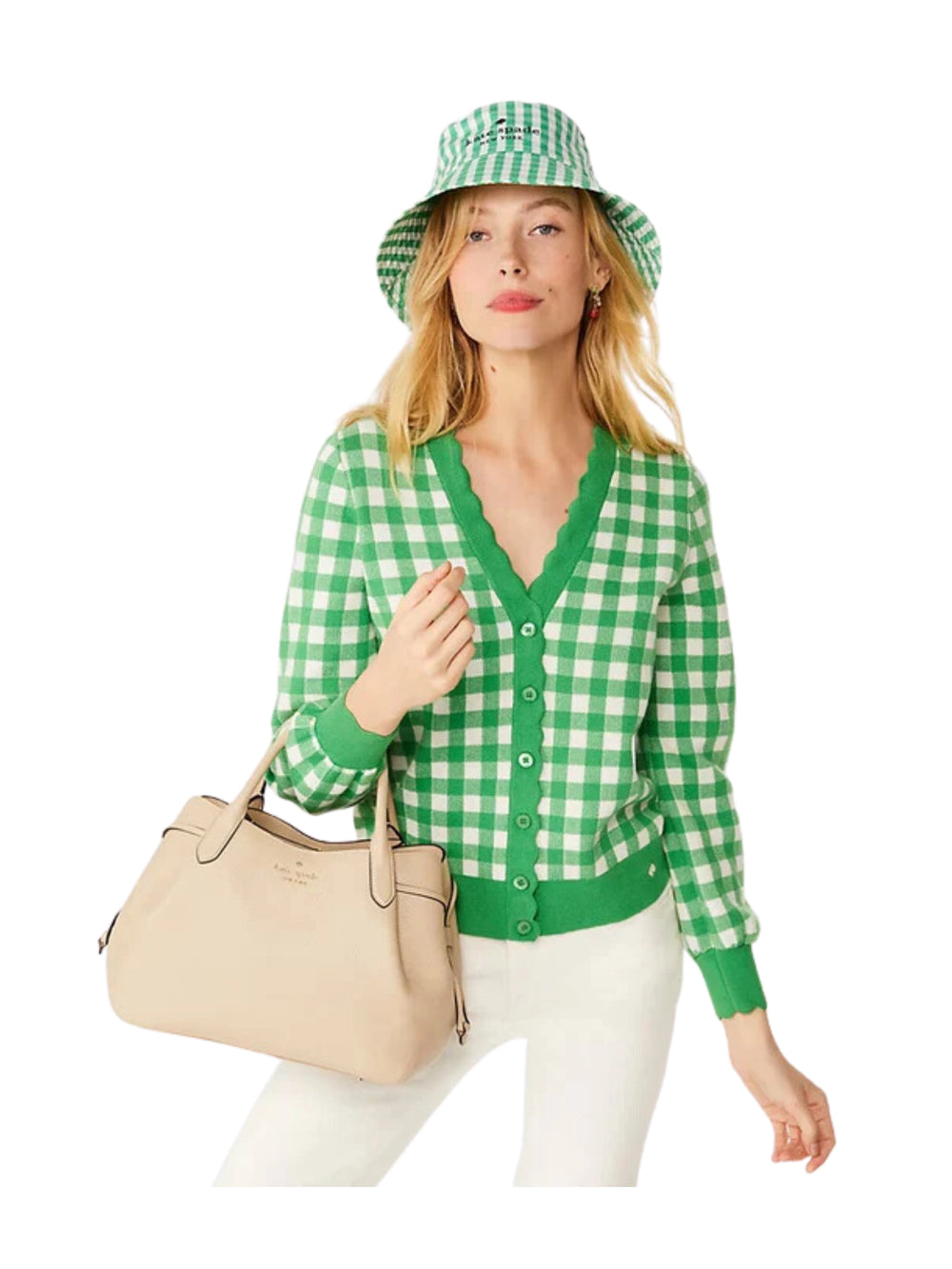 on-model-Kate-Spade-Dumpling-Pebbled-Leather-Large-Satchel-In-Light-Sand