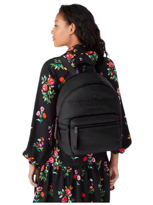 on-model-Kate-Spade-Ella-Large-Puffy-Backpack-Black