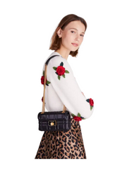 on-model-Kate-Spade-Evelyn-Small-Quilted-Leather-Black