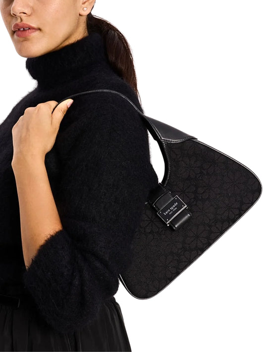 on-model-Kate-Spade-Flower-Jacquard-Nouveau-Small-Shoulder-Bag-Black-Multi